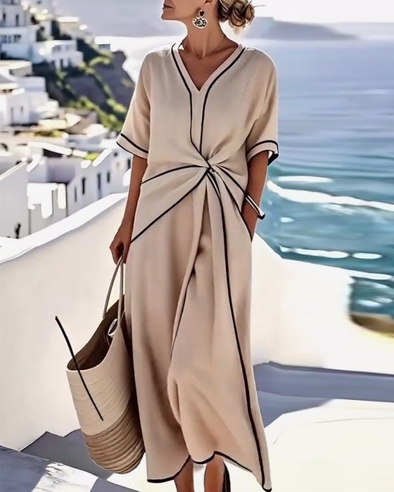 Kleid mit modischer Twist-Tasche