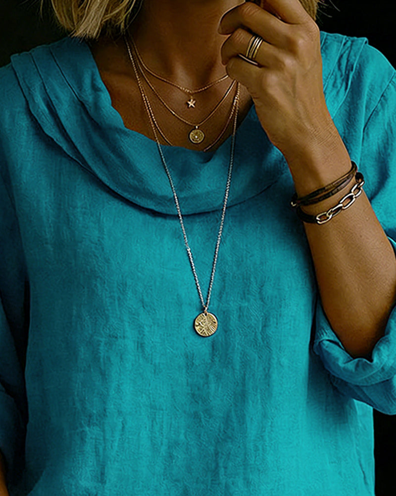 Top Umlegekragen Baumwolle