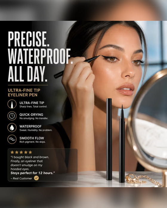 Flüssiger Eyeliner Wasserdicht Ultradünne Spitze Schnelltrocknend