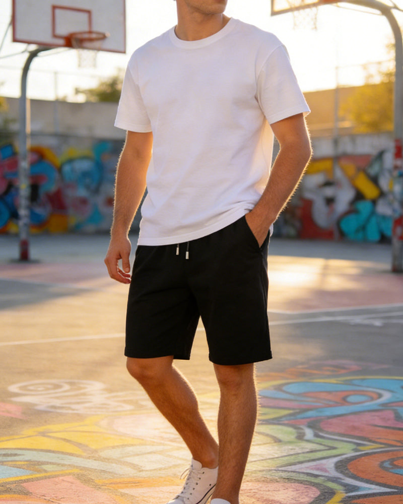 Shorts Herren Unifarben Strand