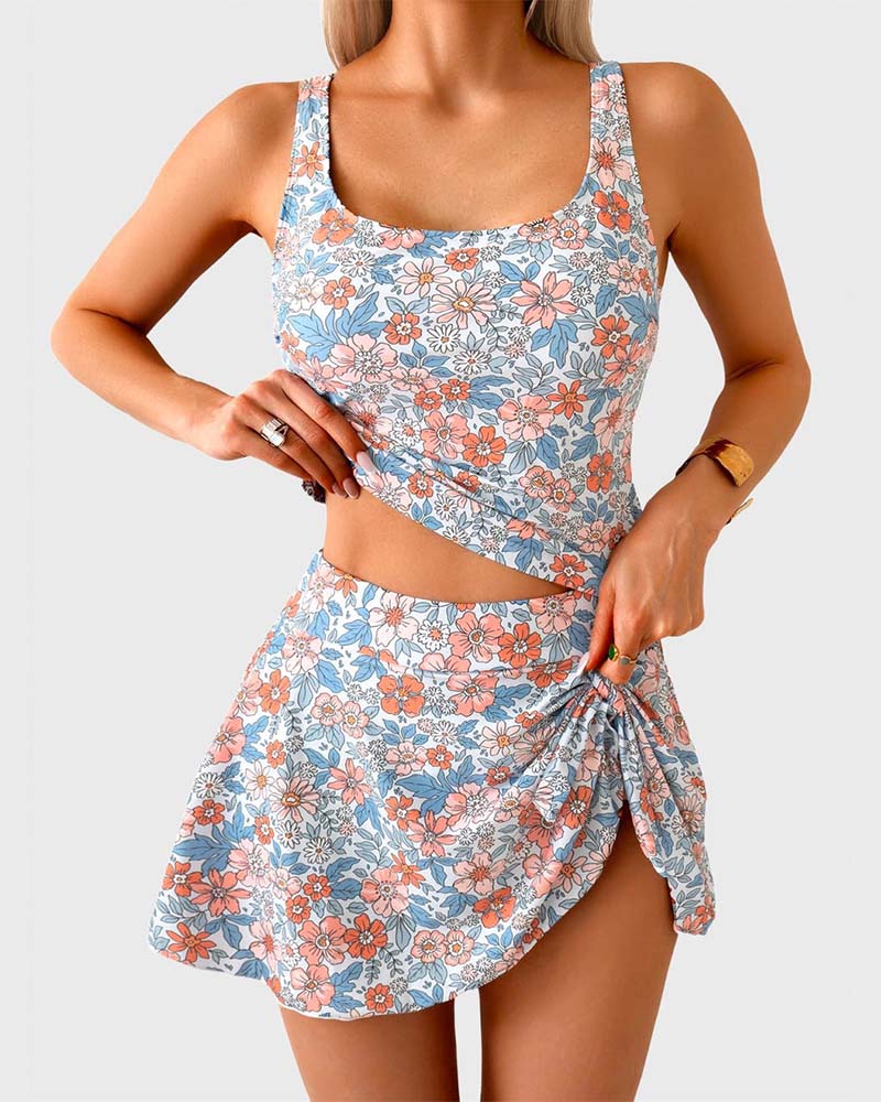 Tankini Seitenbindung Urlaubsstil