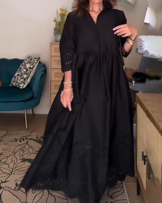 Kleid Ausgeschnitten Locker A-Linie