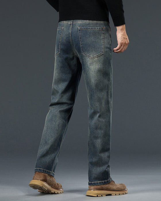 Hose Herren Mittelhoher Bund Vintage