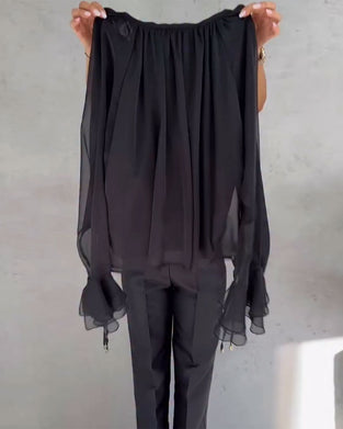 Bluse Mesh Verbindung Elegant