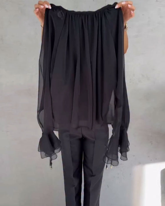 Bluse Mesh Verbindung Elegant