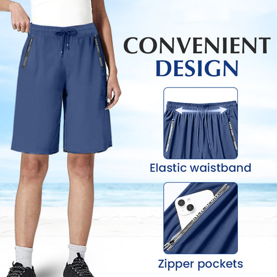 Unisex Eis-Seide Schnell Trocknende Stretch-Shorts