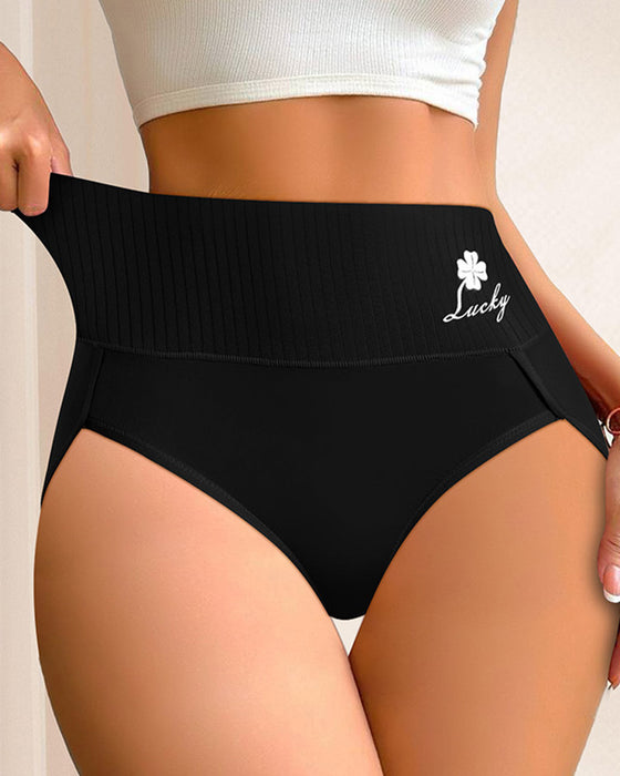 Slip Vierblättriges Kleeblatt Druck Dreieck