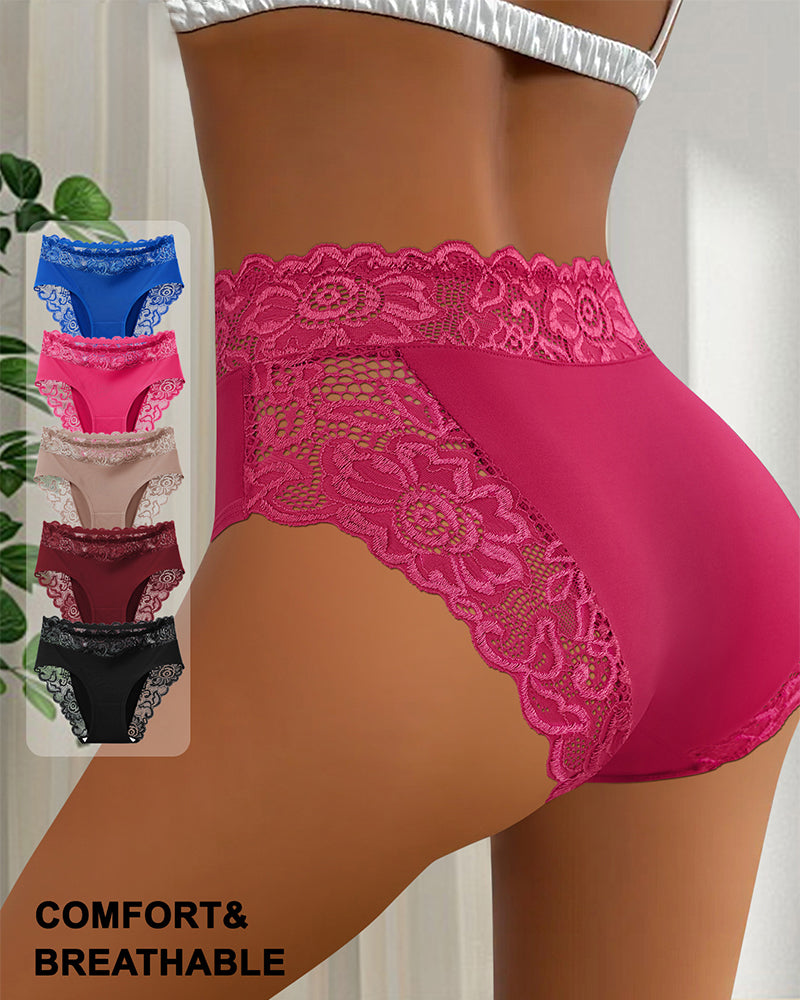 Höschen Sexy Spitze Mittelhoch-3