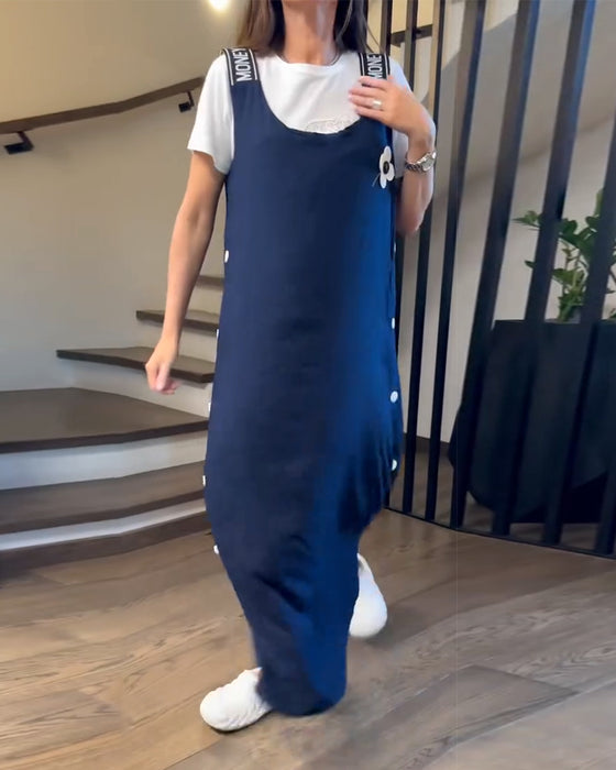Kleid Lässig Und Modisch Träger