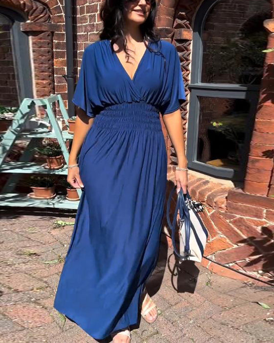 Kleid Temperament V-Ausschnitt Taille