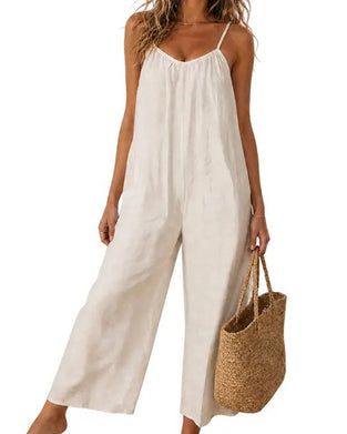 Jumpsuit Dünne Träger Einfarbig