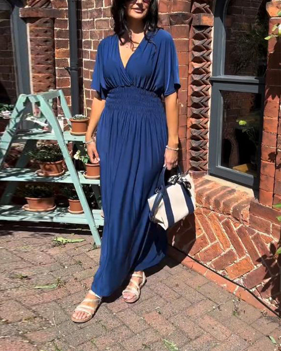 Kleid Temperament V-Ausschnitt Taille