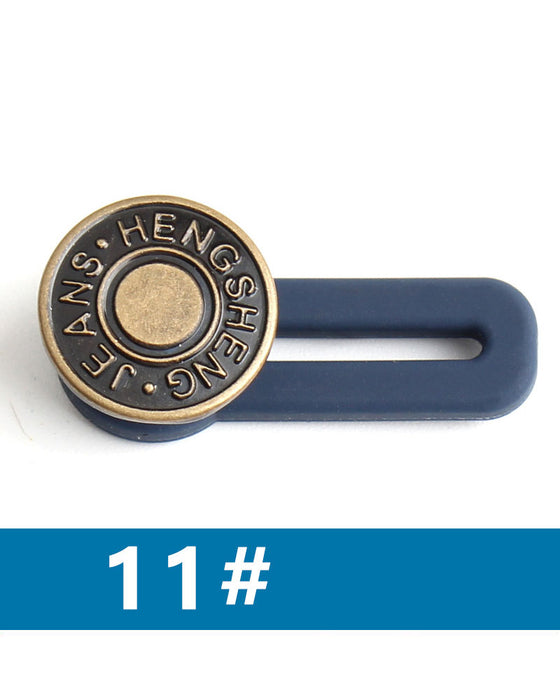 Federbelasteter Metall-Taillenverlängerungs-Knopf Für Jeans