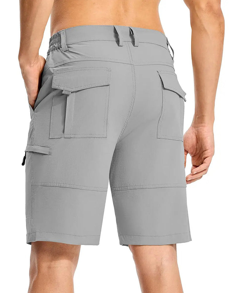 Shorts Elastische Taille Tasche Herren Sportlich