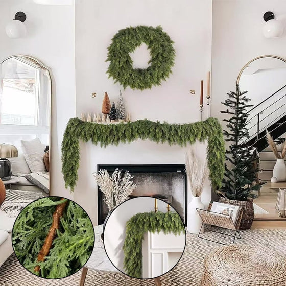 Rattan Künstliche Pflanze Weihnachten