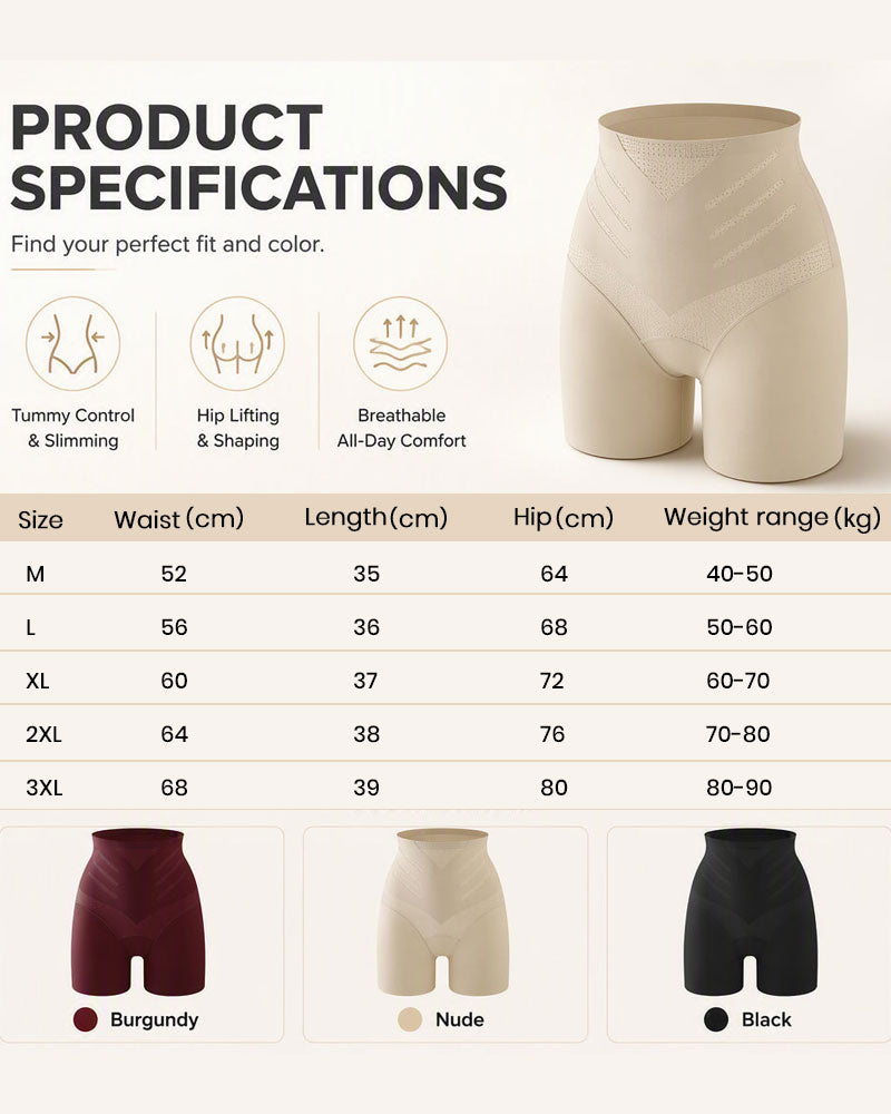 Nahtlose Bauchkontrolle Sicherheits-Shorts Für Damen