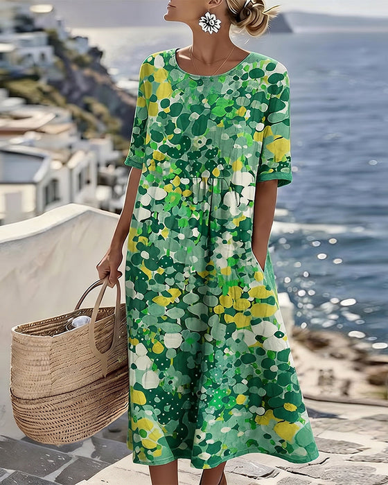 Kleid Gedruckt Locker