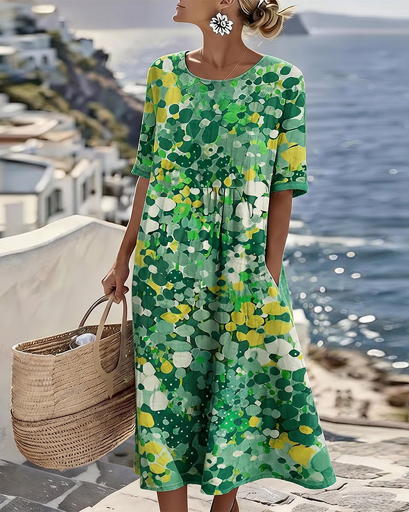 Kleid Gedruckt Locker