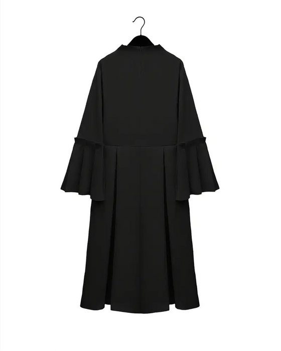 Kleid eleganter V-Ausschnitt Schirmärmel