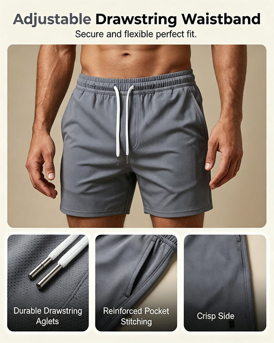 Set Gestreift Polo Herren Shorts