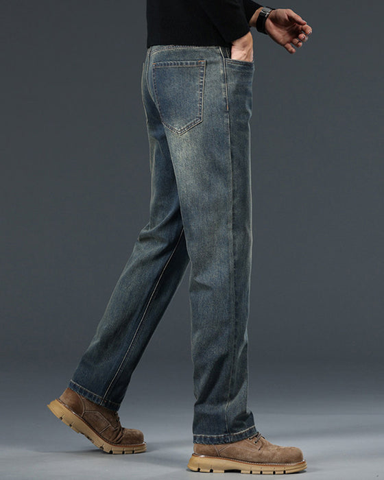 Hose Herren Mittelhoher Bund Vintage
