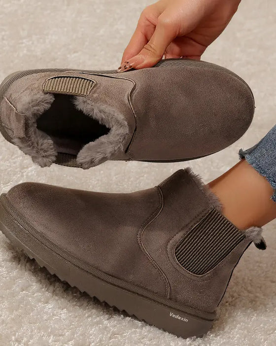 Stiefel Damen Dicke Sohle Winter Schnee