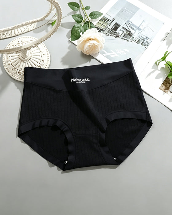 Slips Solid Farbe Hohe Taille