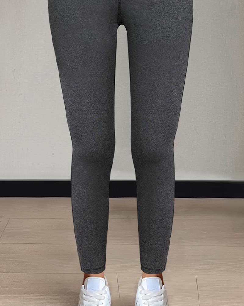 Hose Damen Tasche Einfarbig Skinny Lässig