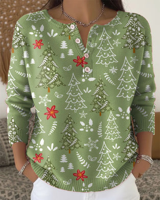 Pullover Mit Weihnachtsbaum - Muster