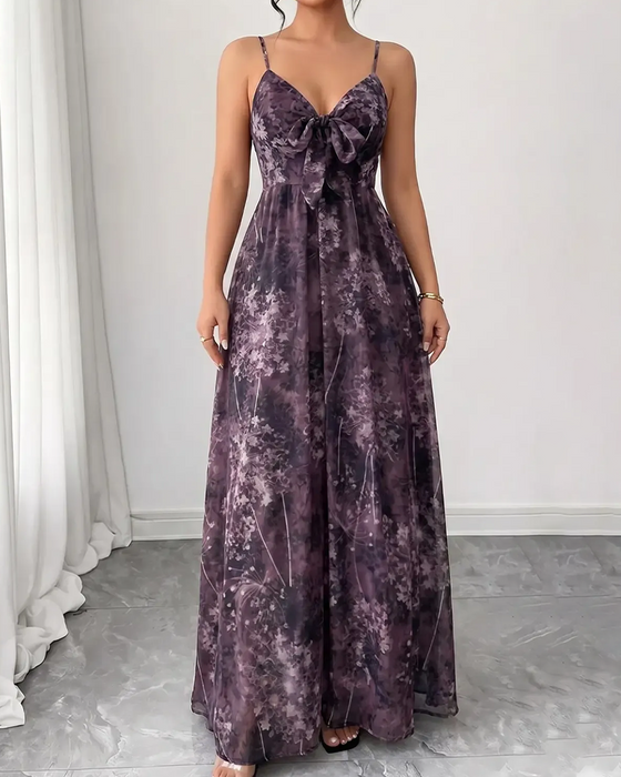 Kleid Lässig Camisole Maxi