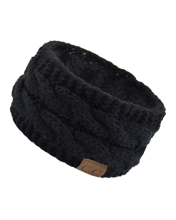 Fleece Gestricktes Stirnband Für Herbst Und Winter
