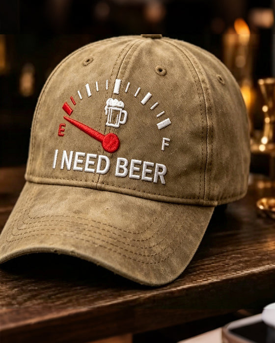 Dashboard Bier Bestickte Baseball Kappe