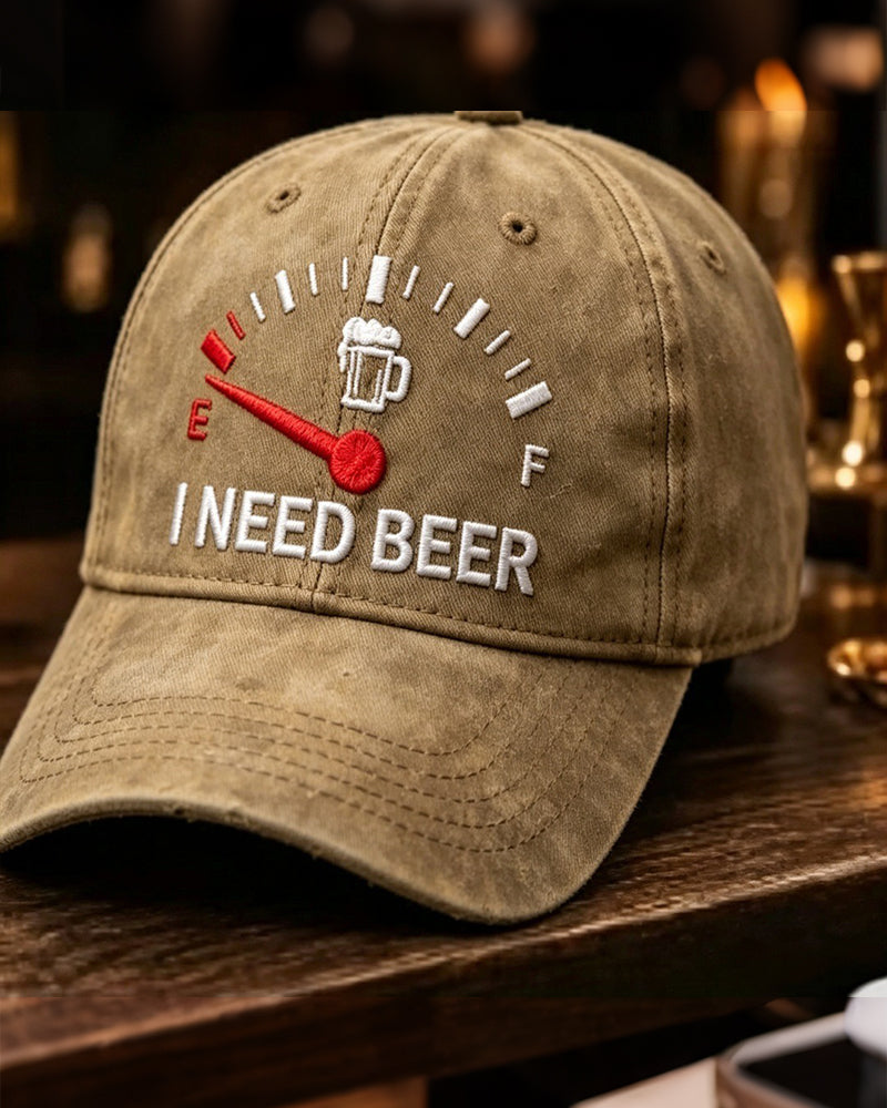 Dashboard Bier Bestickte Baseball Kappe