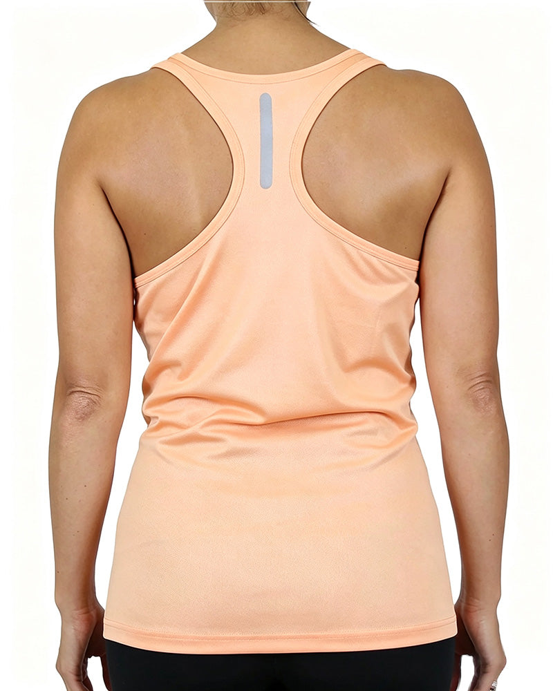 Tank Top Einfarbig Ärmellos U-Ausschnitt Cross-Back
