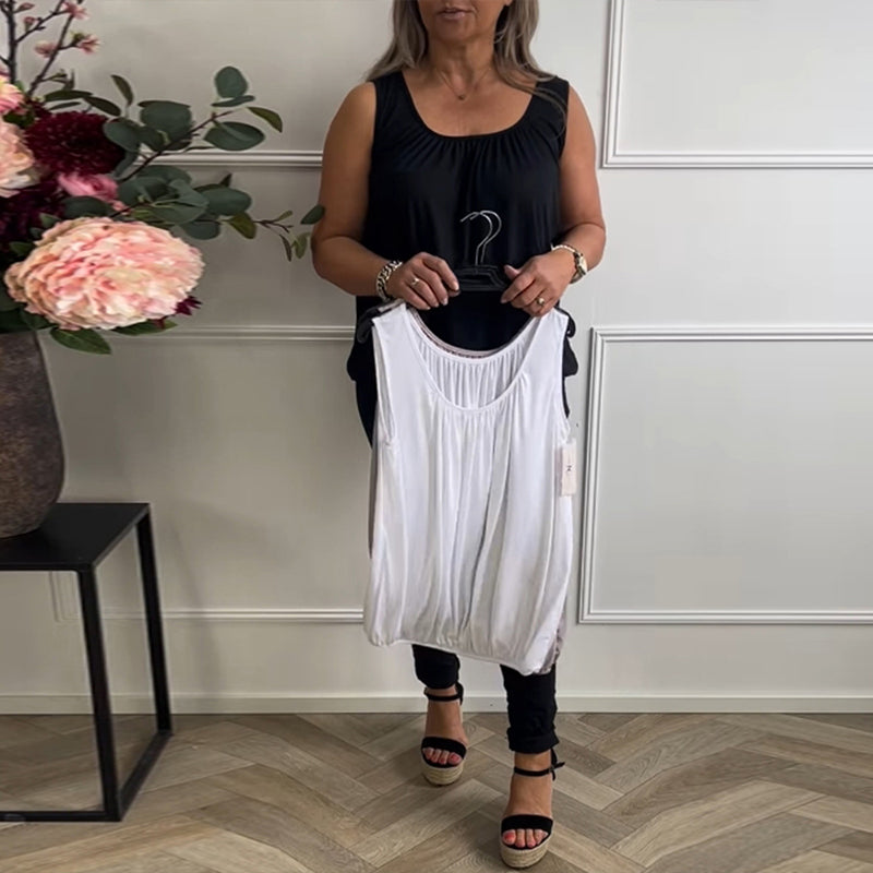 Tanktop Eingebauter Bh U-Ausschnitt Casual