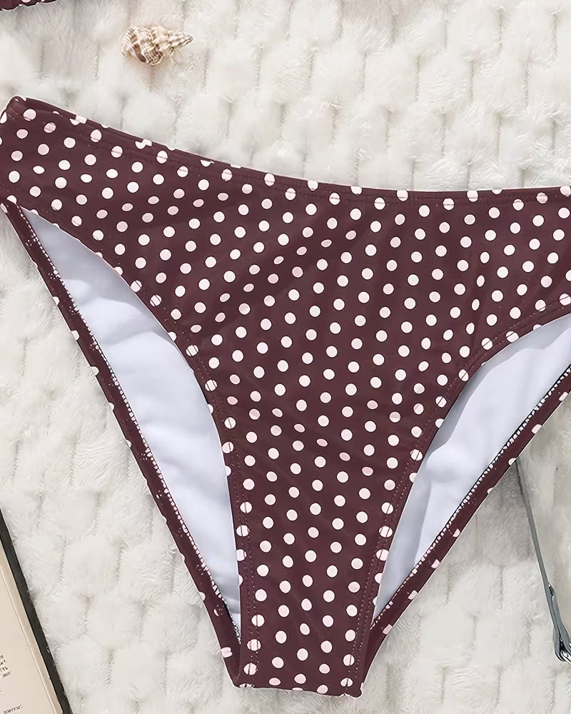 Bikini Volant Gestreift