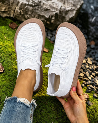 Flach Gehen Sneakers Komfort