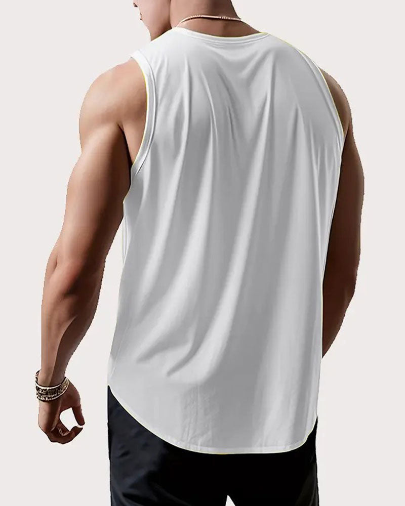 Tanktop Casual Buchstabendruck ärmellos