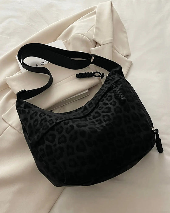 Tasche Leopardenmuster Wildleder Damen