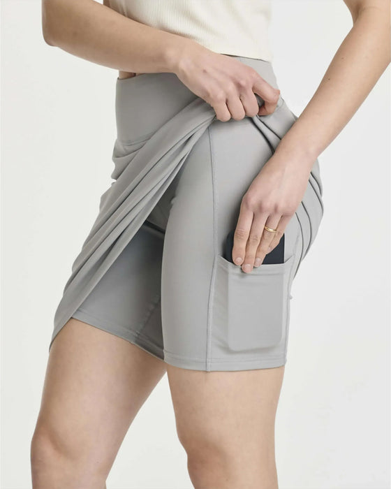 Rock Hohe Taille Einfarbig Kurz