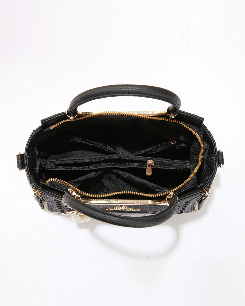 Tasche Frau'S V-Genäht Obergriff Satchel