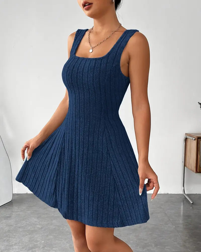 Set Kapuzenpullover Top Tank Kleid Zweiteilig