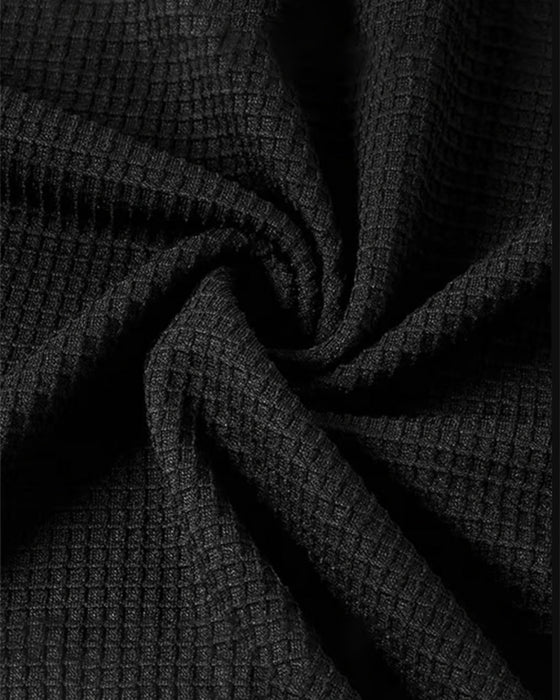 Top mit Revers und Kontrastfarben-Einsätzen