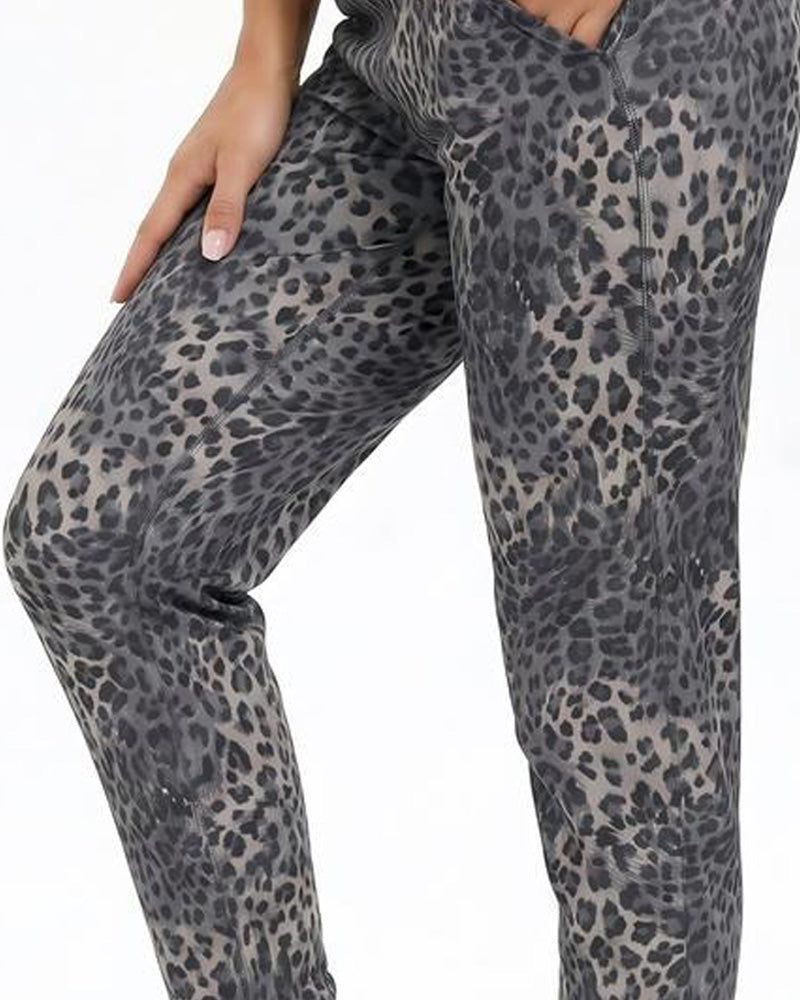 Hose Hohe Taille Tasche Unifarben Lang