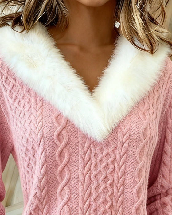 Top Maomao V-Ausschnitt Modisch