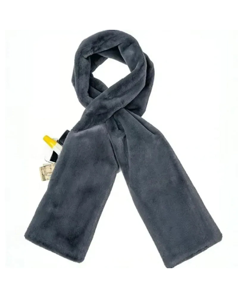 🎁Versteckte Tasche Kuscheliger Schal Warm Weich Und Sicher Reißverschluss🧣