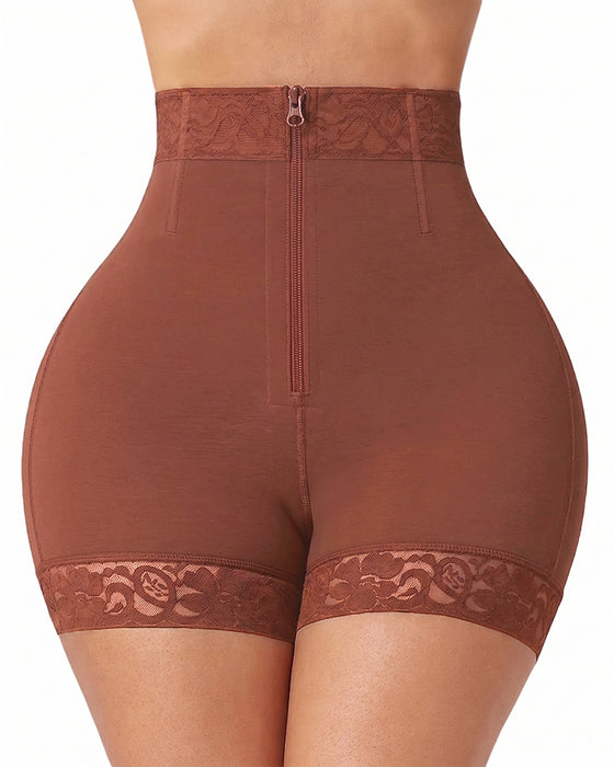 Hose Spitze Reißverschluss Hohe Taille Po Hebend