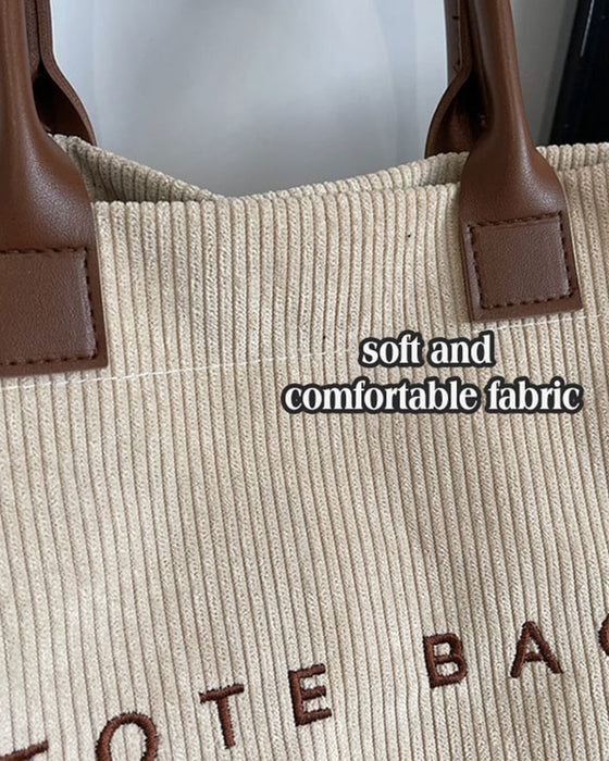 Tasche Buchstabendruck Tote