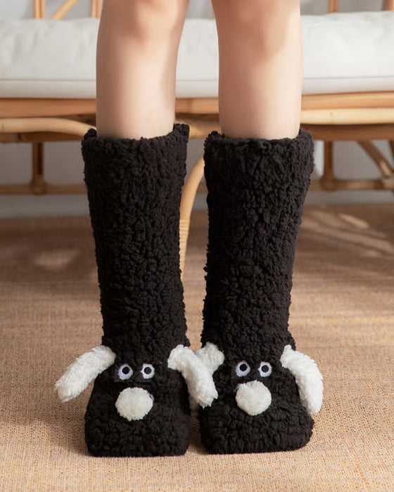 Niedliche Plüsch-Hundesocken