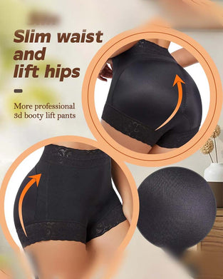 Damen Shorts Spitze Hohe Taille Shapewear